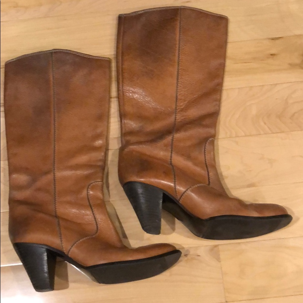 Below knee leather Madewell boots!